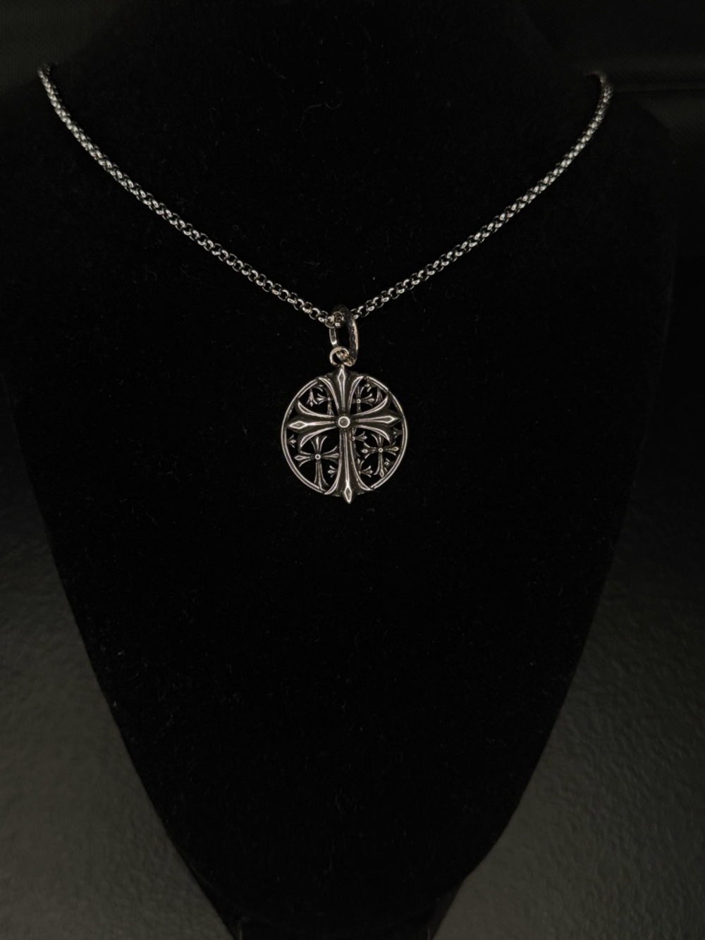 Chrome Hearts Multi Floral Cross Cemetery Tag Unisex Tag